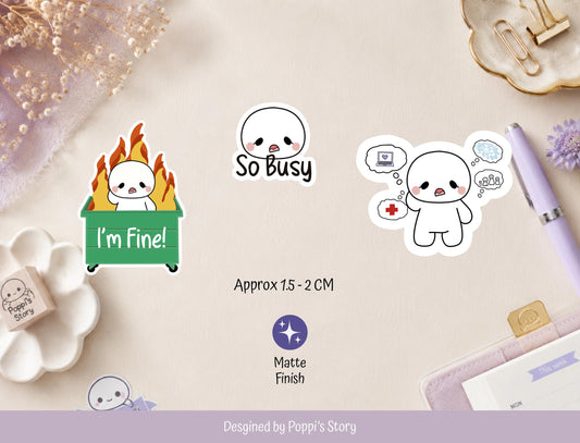 Burnout Planner Stickers