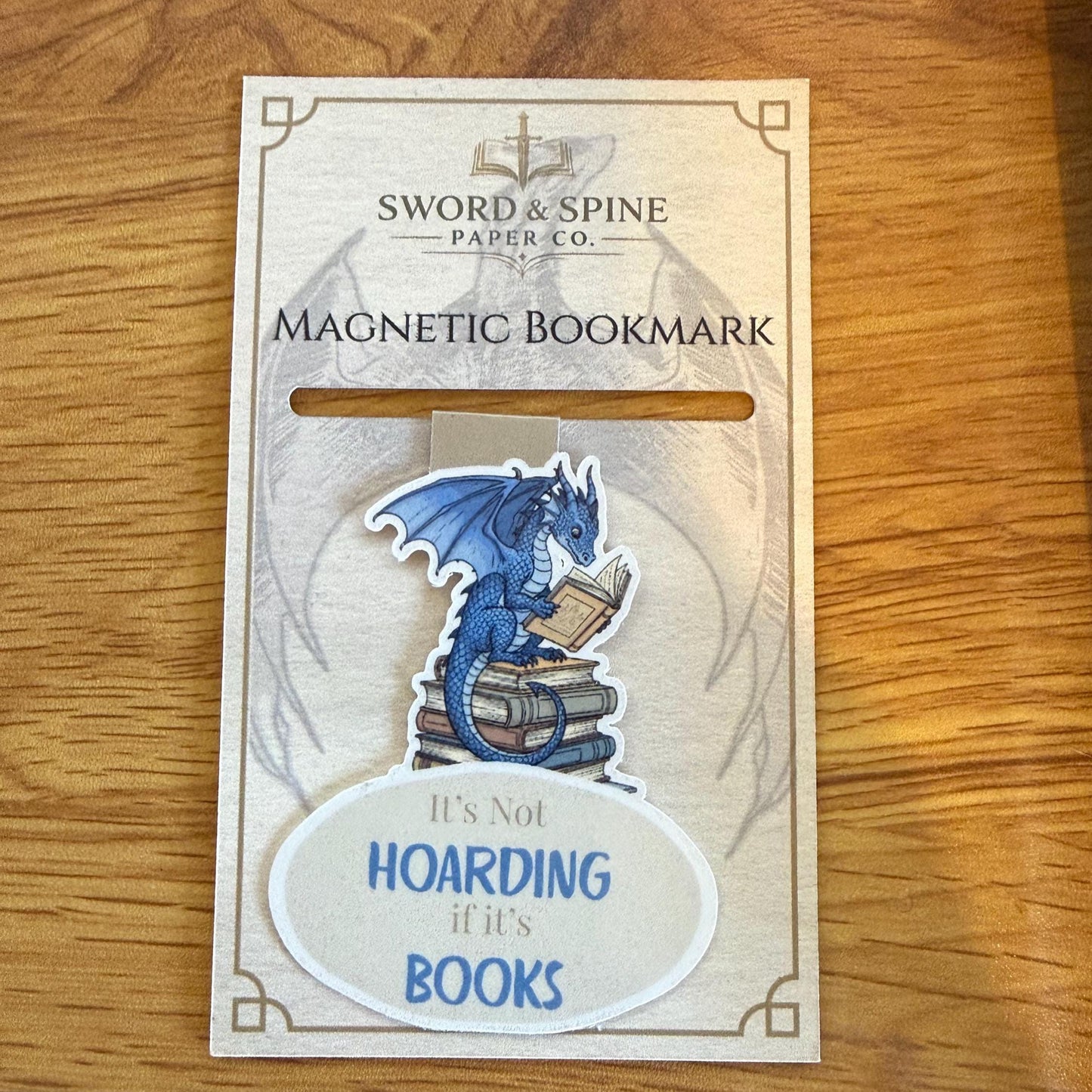 Dragon Magnetic Bookmark | Fantasy Reader Gift | Bookish Humor Accessory