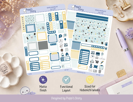 Cat Cafe | Hobonichi Weeks Weekly