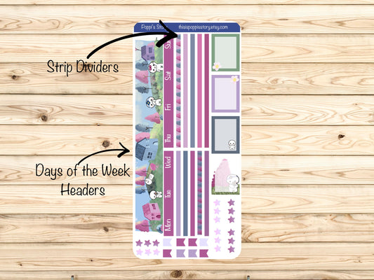 Hobonichi Weeks Sticker Kit, Cotton Candy Pastel Planner, Kawaii Journaling Supplies