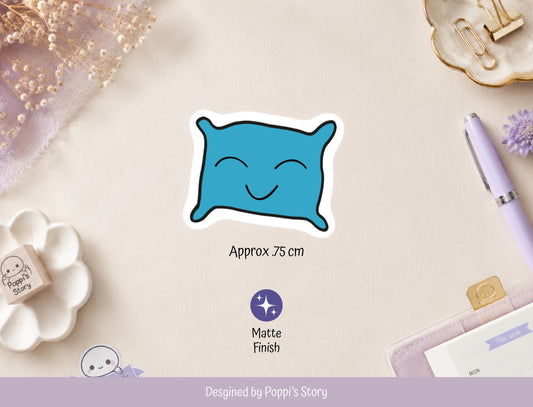 Sleep Tracker Pillow Stickers | Bedtime Routine Planner Icons (Hobonichi Weeks)
