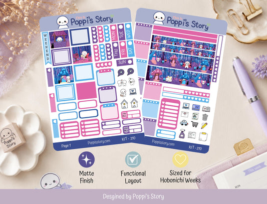 Poppi Fairy Village Hobonichi Weeks Sticker Kit