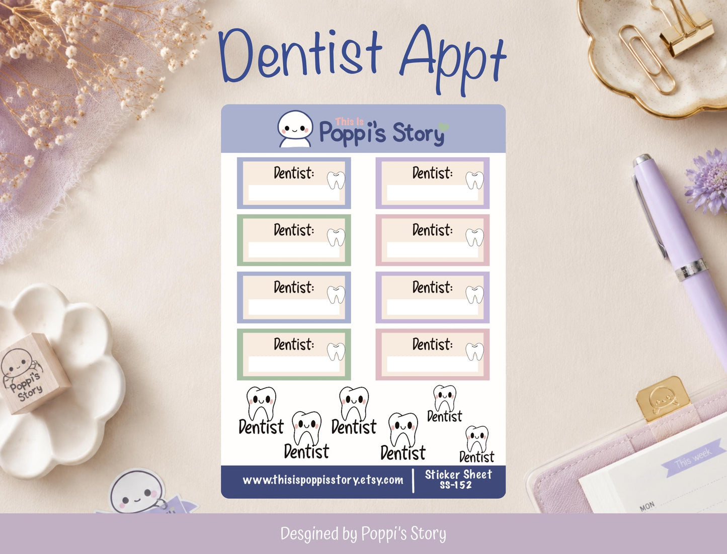 Dentist Appointment Planner Stickers