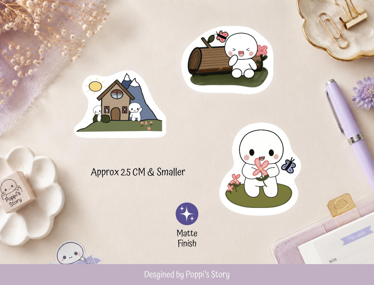 Glacier Park Poppi Sticker Sheet