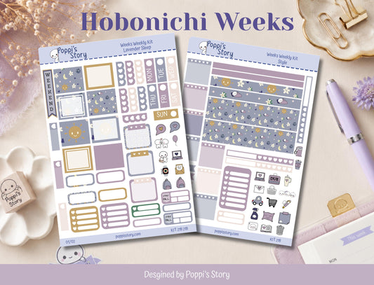 Lavender Sleep Hobonichi Weeks Weekly Kit