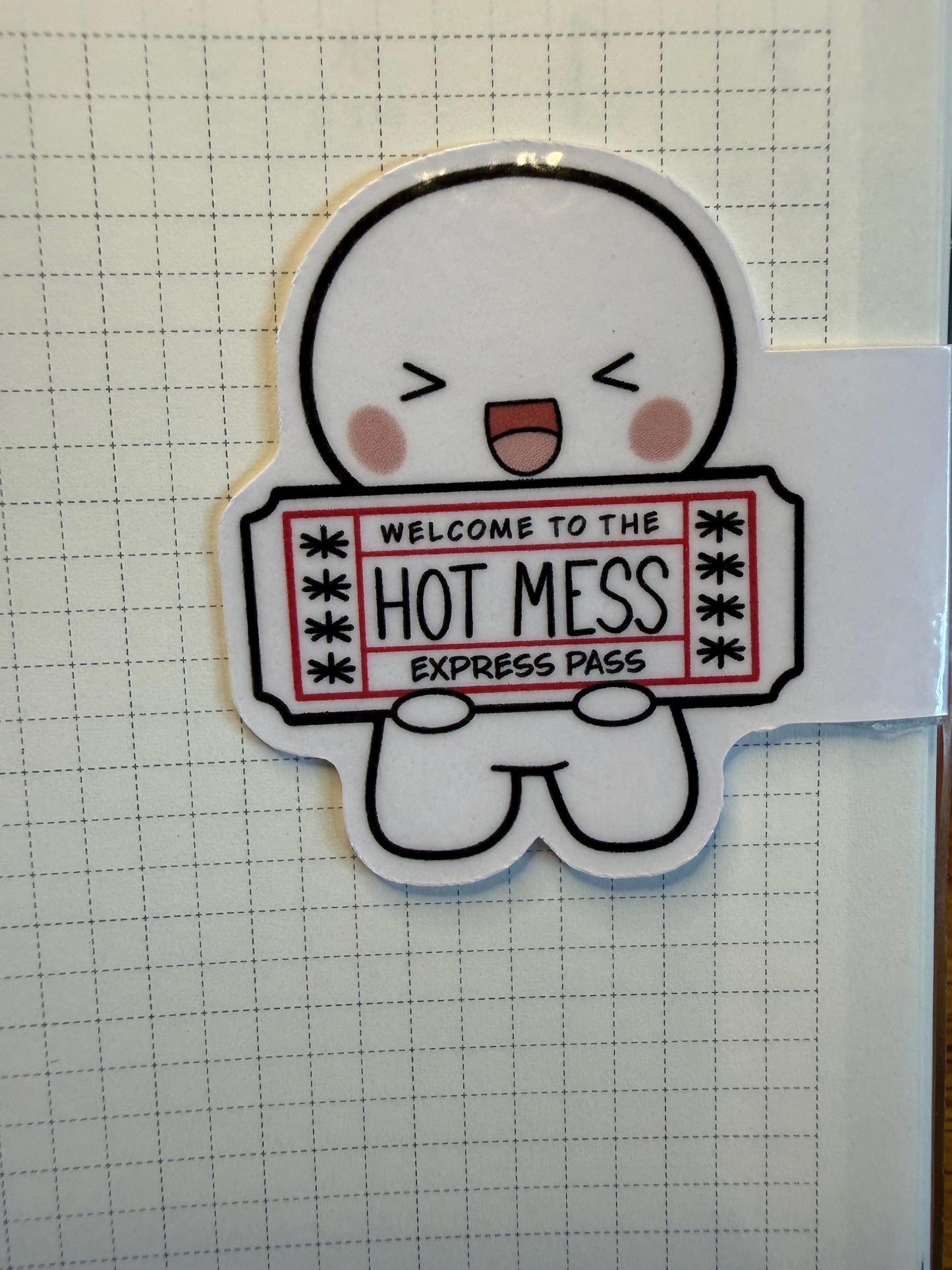 Hot Mess Express Magnetic Bookmark