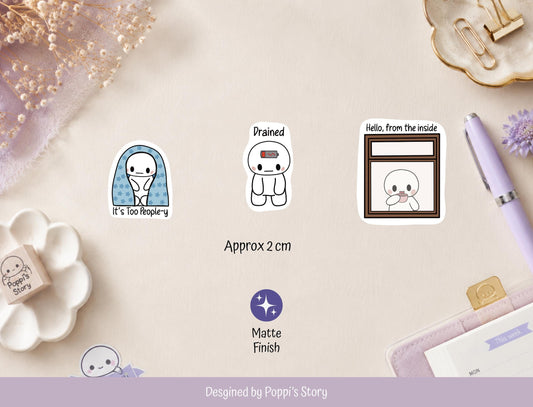 In Hiding Poppi Sticker Sheet