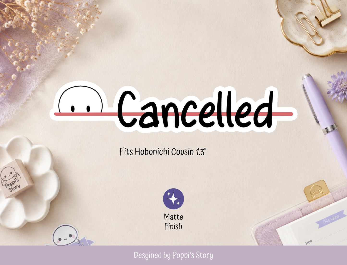 Cancelled Planner Stickers