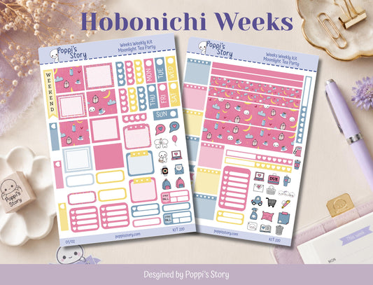 Moonlight Tea Party | Hobonichi Weeks Weekly