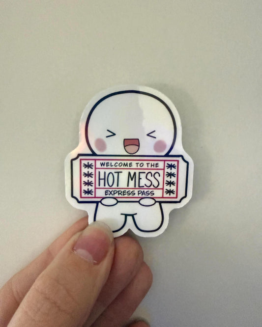 Hot Mess Express Pass Vinyl Sticker