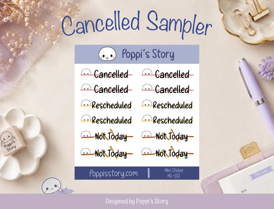 Cancelled Sampler Mini Sheet