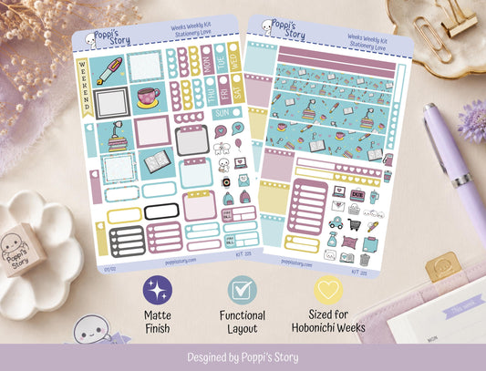 Stationery Love Hobonichi Weeks Sticker Kit