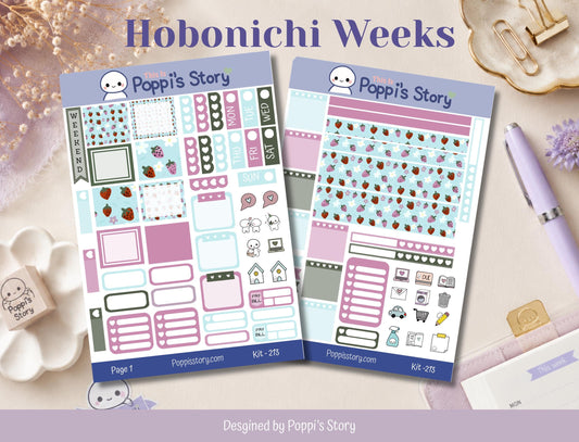 Strawberry Summer Hobonichi Weeks Kit