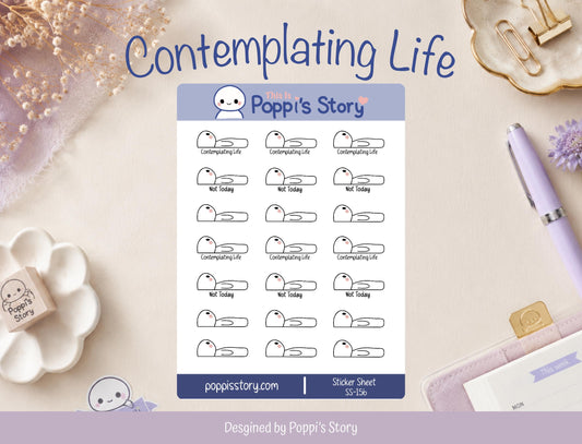 Contemplating Life Planner Stickers