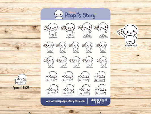 Happy Mail Stickers | Mail Tracker, Pen Pal Journaling Planner Supplies