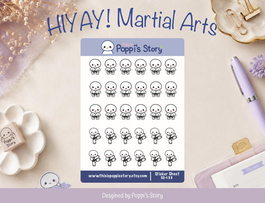 Martial Arts Planner Stickers