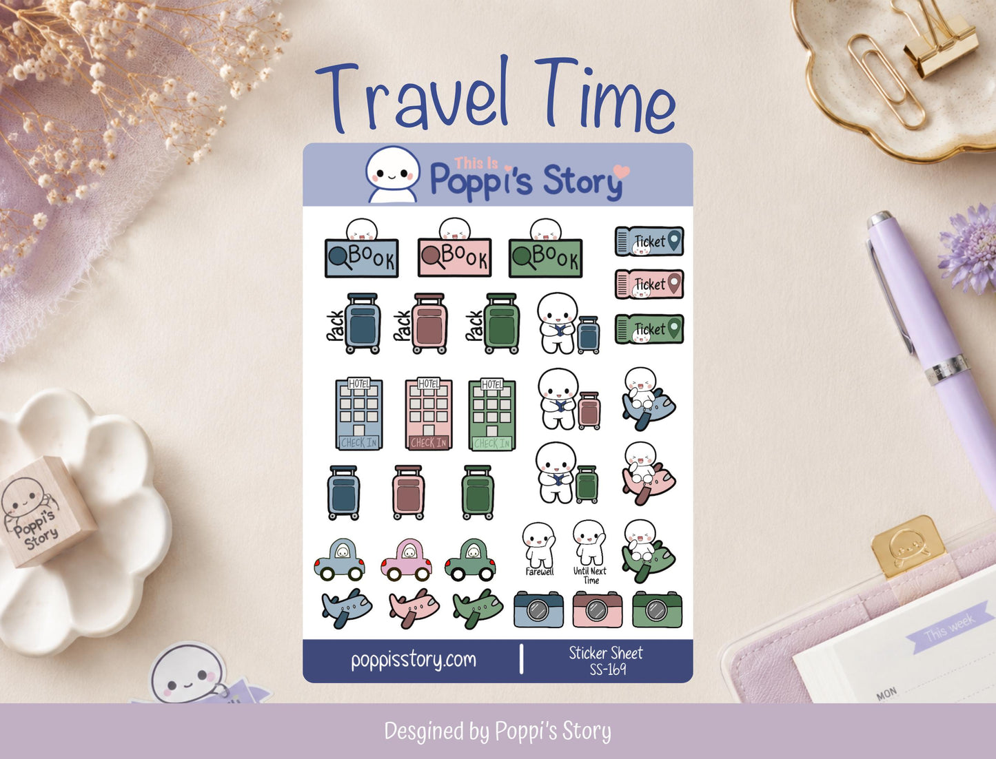 Travel Planner Stickers
