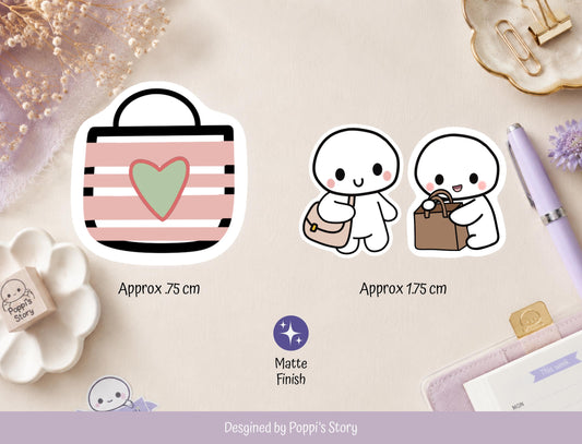 Retail Therapy Planner Stickers | Shopping Bag & Wallet Icons (Sticker Sheet)