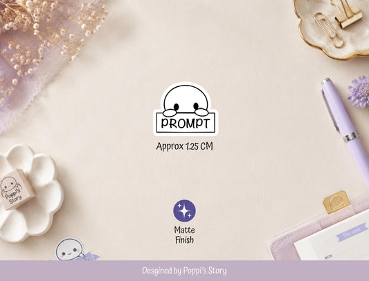Prompt Header Planner Stickers