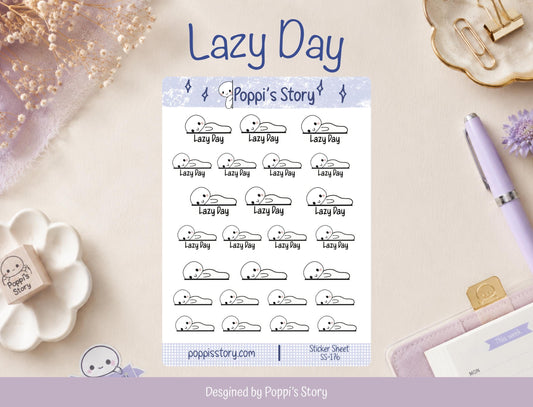 Lazy Day Poppi Sticker Sheet