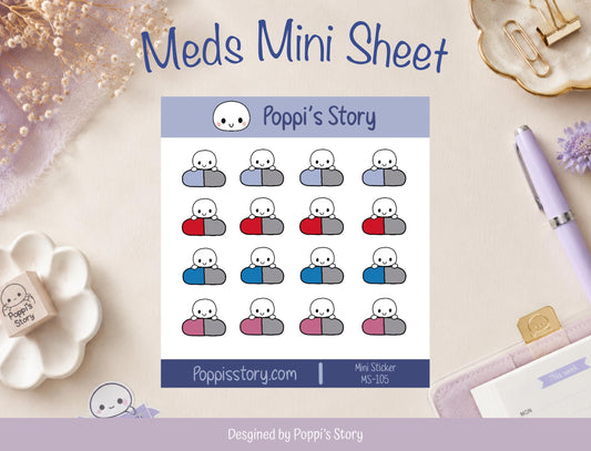 Pill Planner Mini Sheets