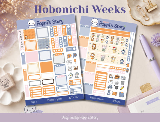 Poppi & Friends Hobonichi Weeks Kit