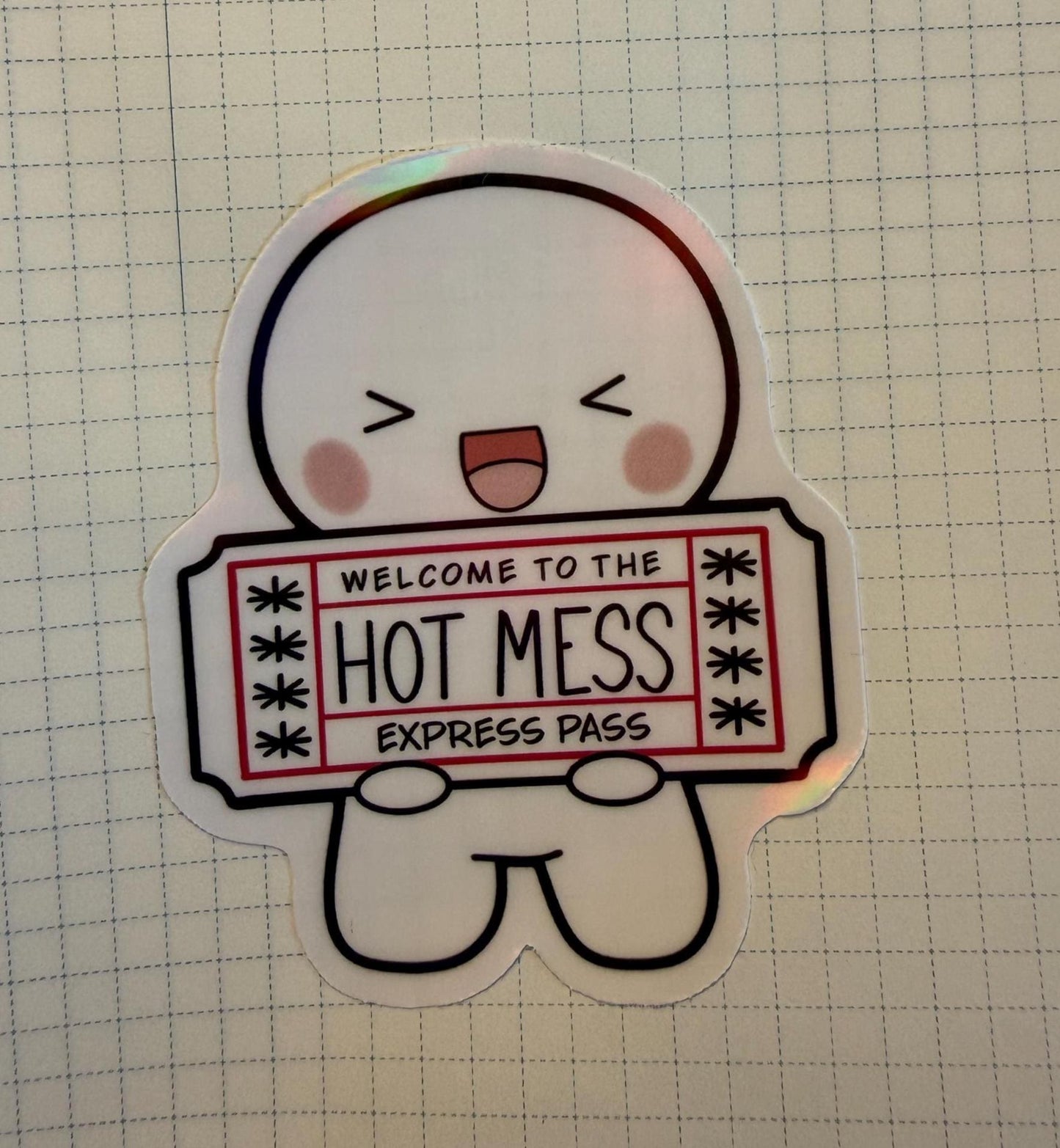 Hot Mess Express Pass Vinyl Sticker