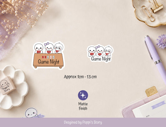 Game Night Planner Stickers