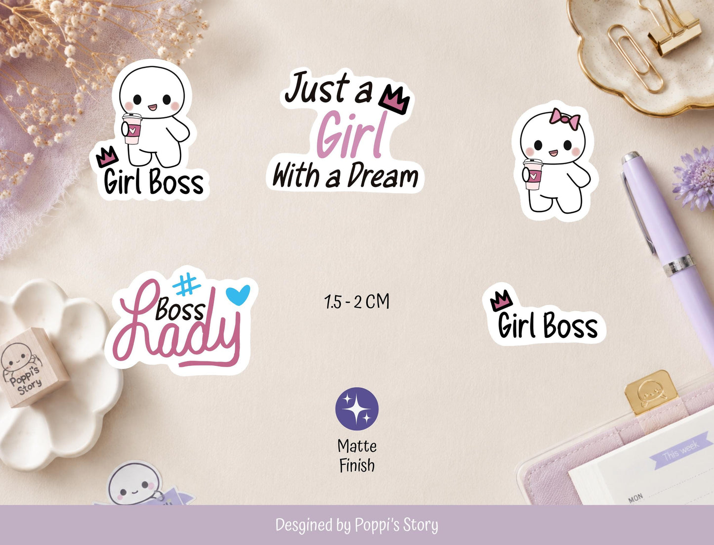 Girl Boss Planner Stickers