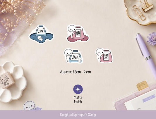 Fountain Pen Ink Stickers