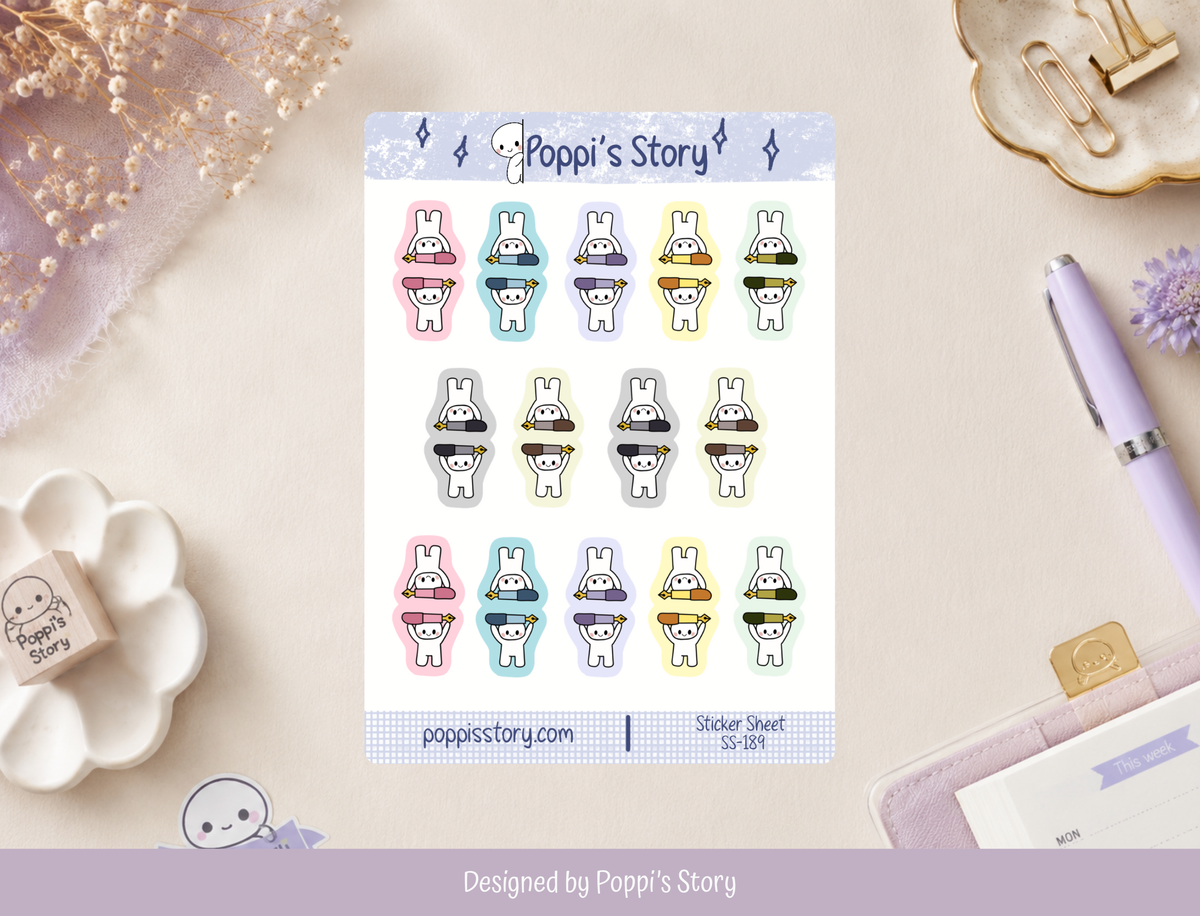 Fountain Pen Tab Stickers