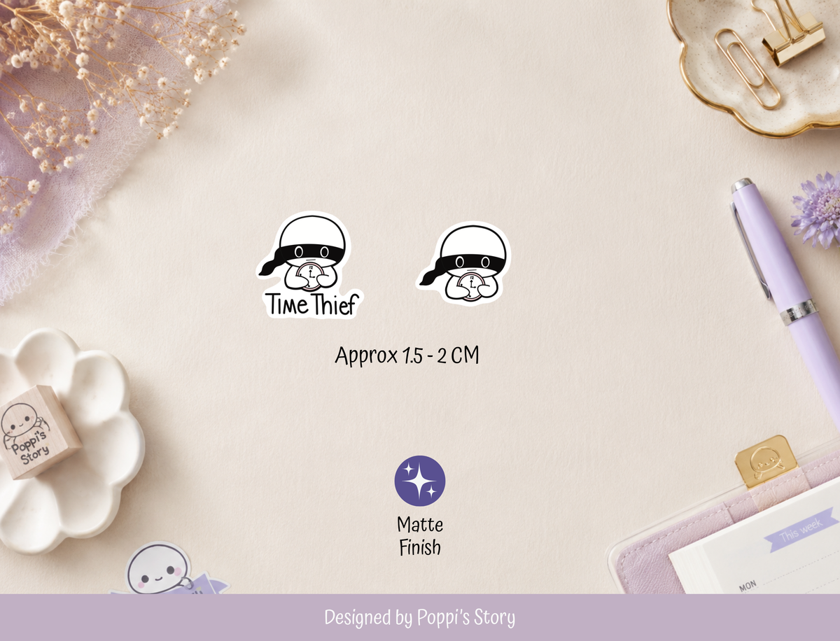 Time Thief Stickers