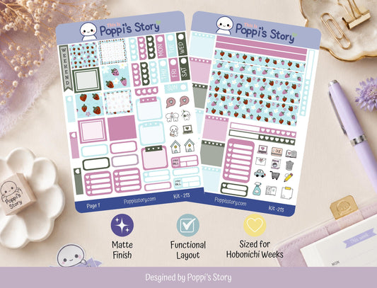 Strawberry Summer Hobonichi Weeks Kit