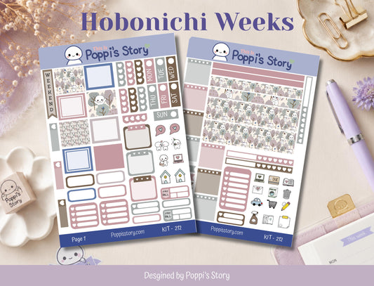 Forest Friends Hobonichi Weeks Sticker Kit