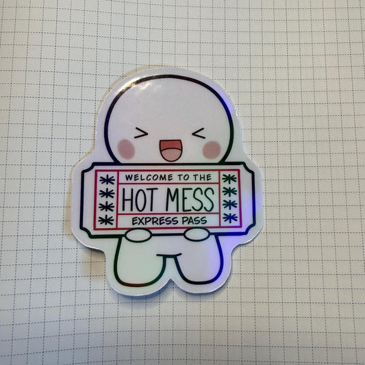 Hot Mess Express Pass Vinyl Sticker