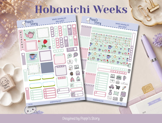 Alice, Who? | Hobonichi Weeks Weekly Sticker Kit