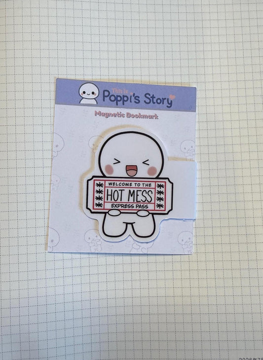 Hot Mess Express Magnetic Bookmark