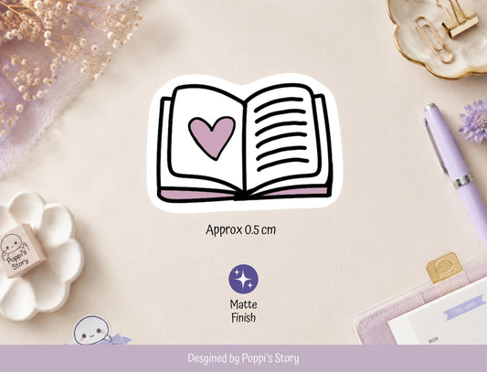 Mini Book Planner Stickers | Tiny Reading Icons, Hobonichi Weeks Planner