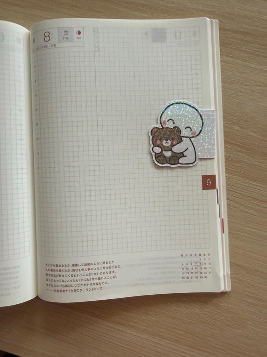 Poppi Magnetic Bookmark, Kawaii Coffee Lover Planner Clip, Book Accessory