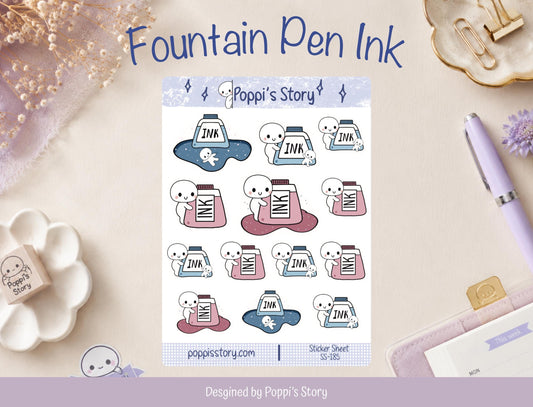 Fountain Pen Ink Stickers