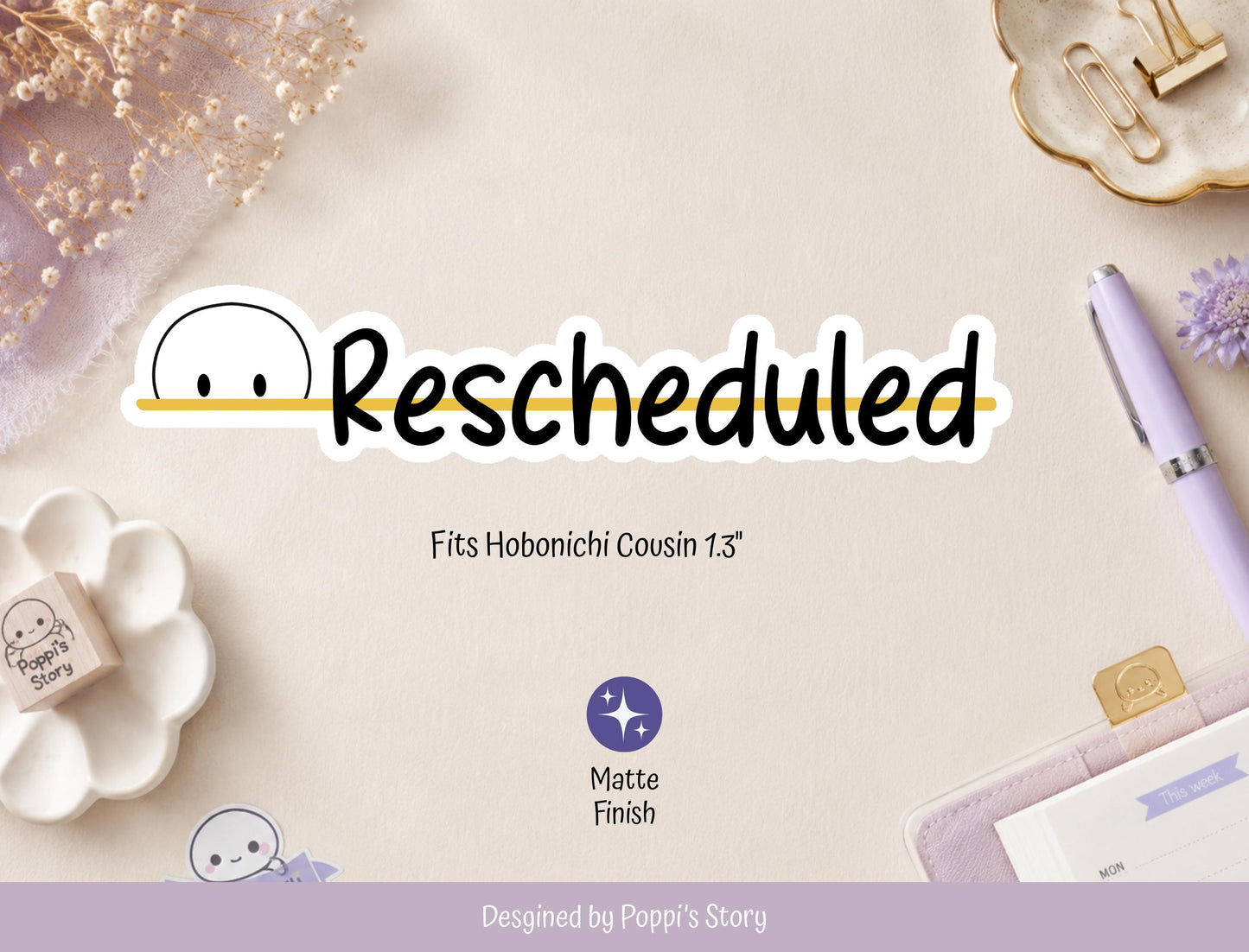 Rescheduled Planner Stickers