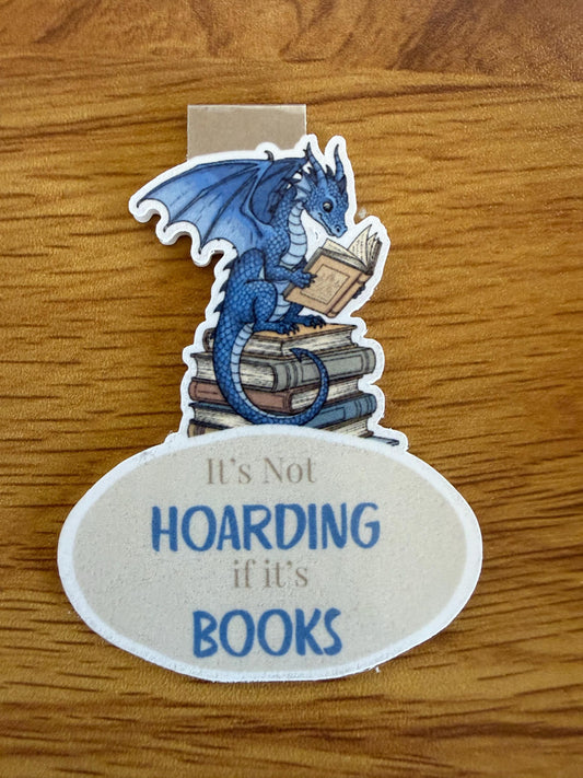 Dragon Magnetic Bookmark | Fantasy Reader Gift | Bookish Humor Accessory