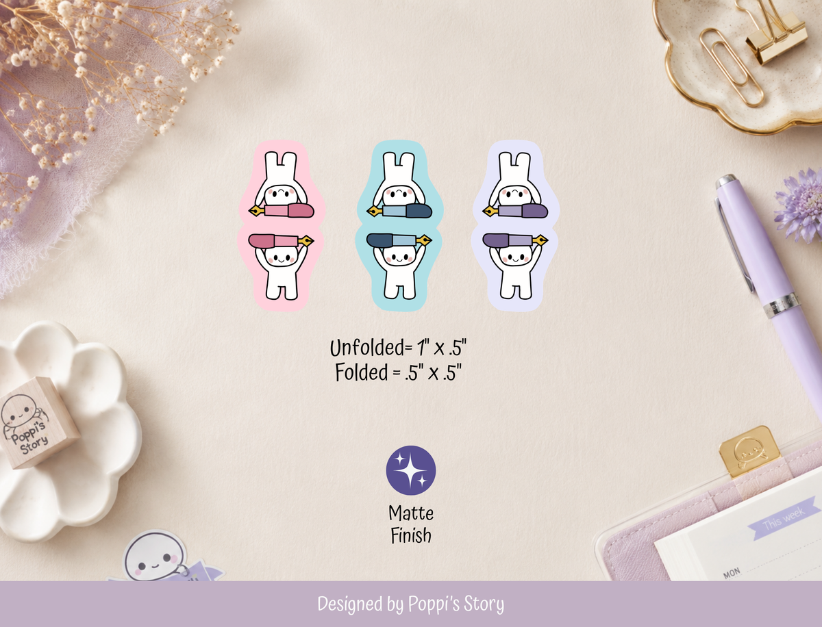 Fountain Pen Tab Stickers