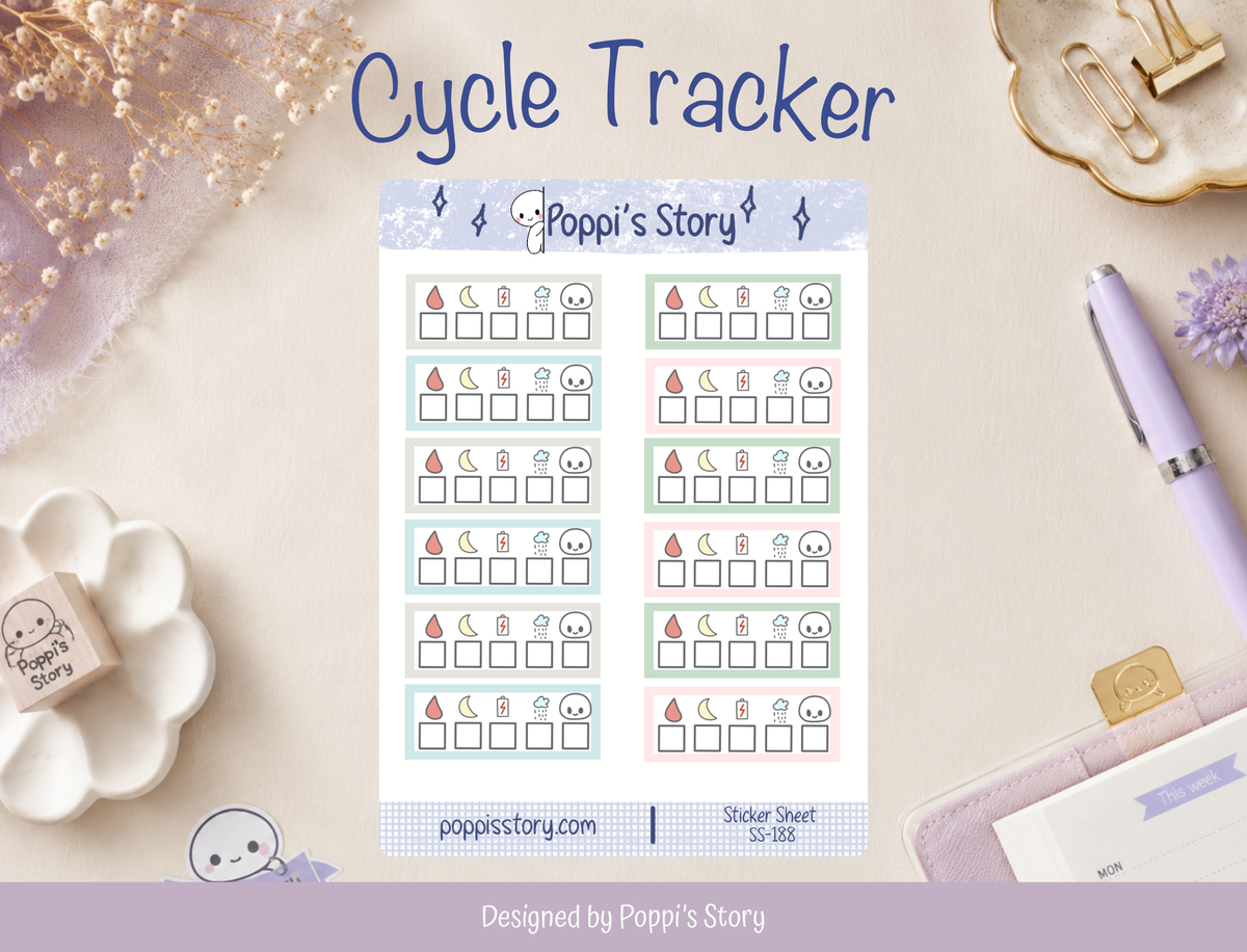 Cycle Tracker Stickers