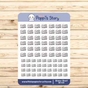 Reading Tracker Planner Stickers | Book Icon Stickers | Minimal Journal Stickers | Hobonichi Weeks Icons | Study Tracker